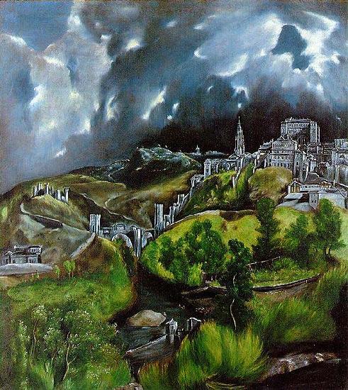 El Greco View of Toledo oil painting image